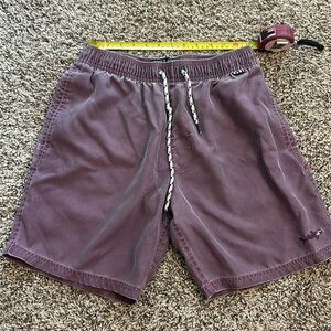 Maui and son purple board shorts s